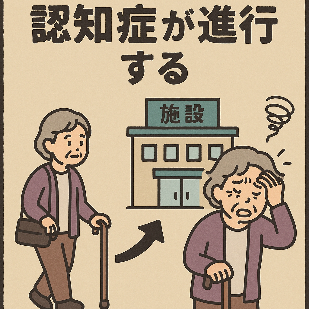老人ホームで認知症は進む?の画像